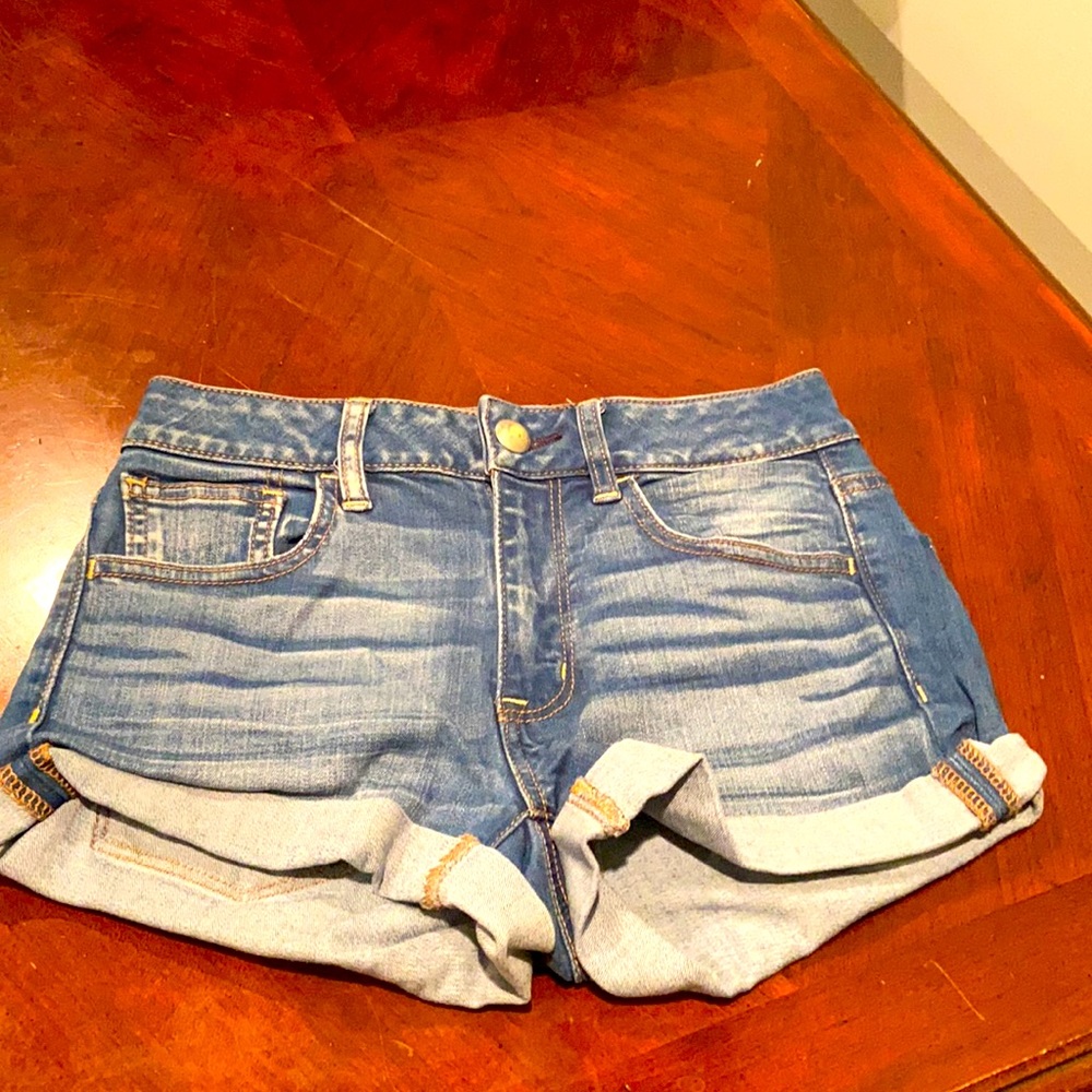 American eagle high waisted jeans shorts